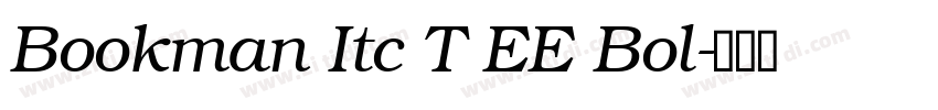 Bookman Itc T EE Bol字体转换